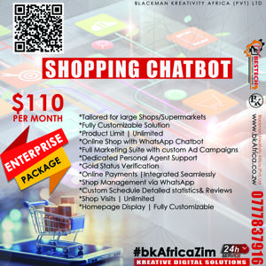 bkAfricaZim Product: Shopping ChatBot - Enterprise